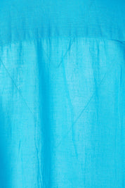 Product shot of the Resort Painters Shirt in colour Teal (Blue), detail