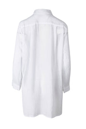 Product shot of the Resort Painters Shirt in colour White (White), from the back