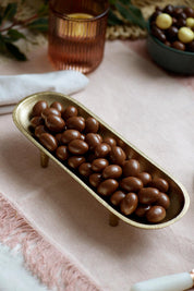 Product shot of the 150g Milk Chocolate Almonds - Milkalmonds in colour Milkalmonds, from the front