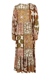 Product shot of the Mira Dress in colour Paisleygar, from the back