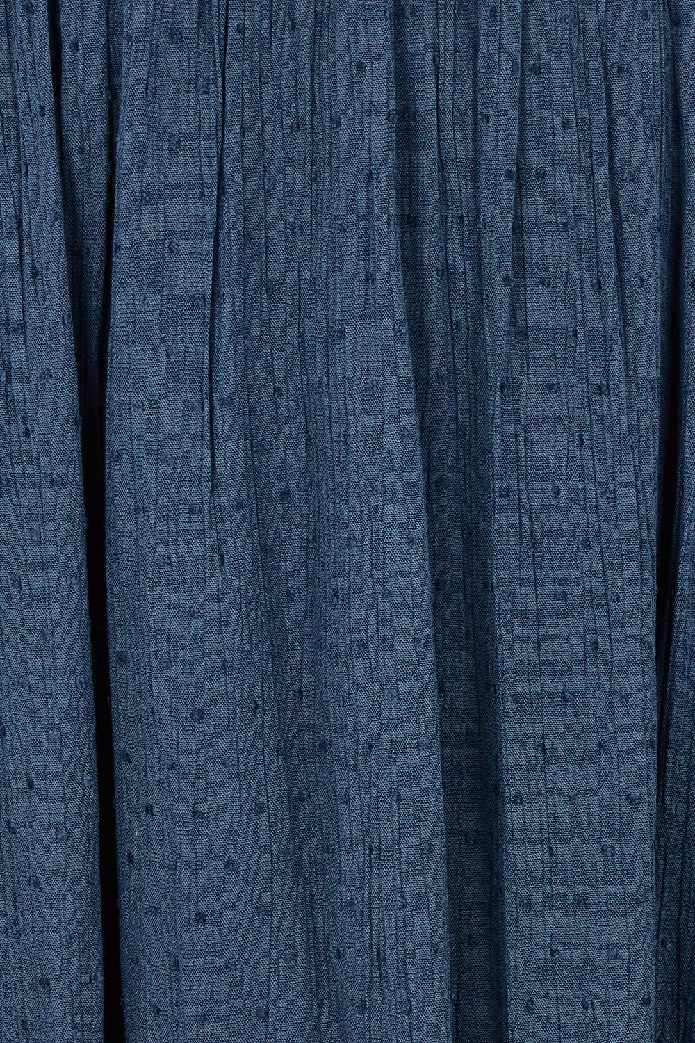 Product shot of the Inhale Maxi Skirt in colour Navy (Blue), detail