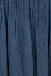 Product shot of the Inhale Maxi Skirt in colour Navy (Blue), detail