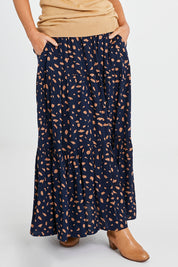 Preloved Mallory Tier Skirt - Spot