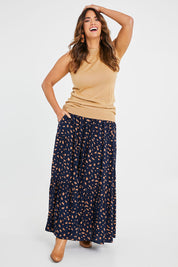 Preloved Mallory Tier Skirt - Spot