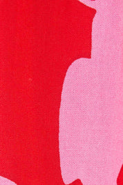 Product shot of the Alice Gathered Dress in colour Bird (Red), detail