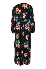 Product shot of the Jennifer Maxi Dress in colour Poppy (Red), from the back