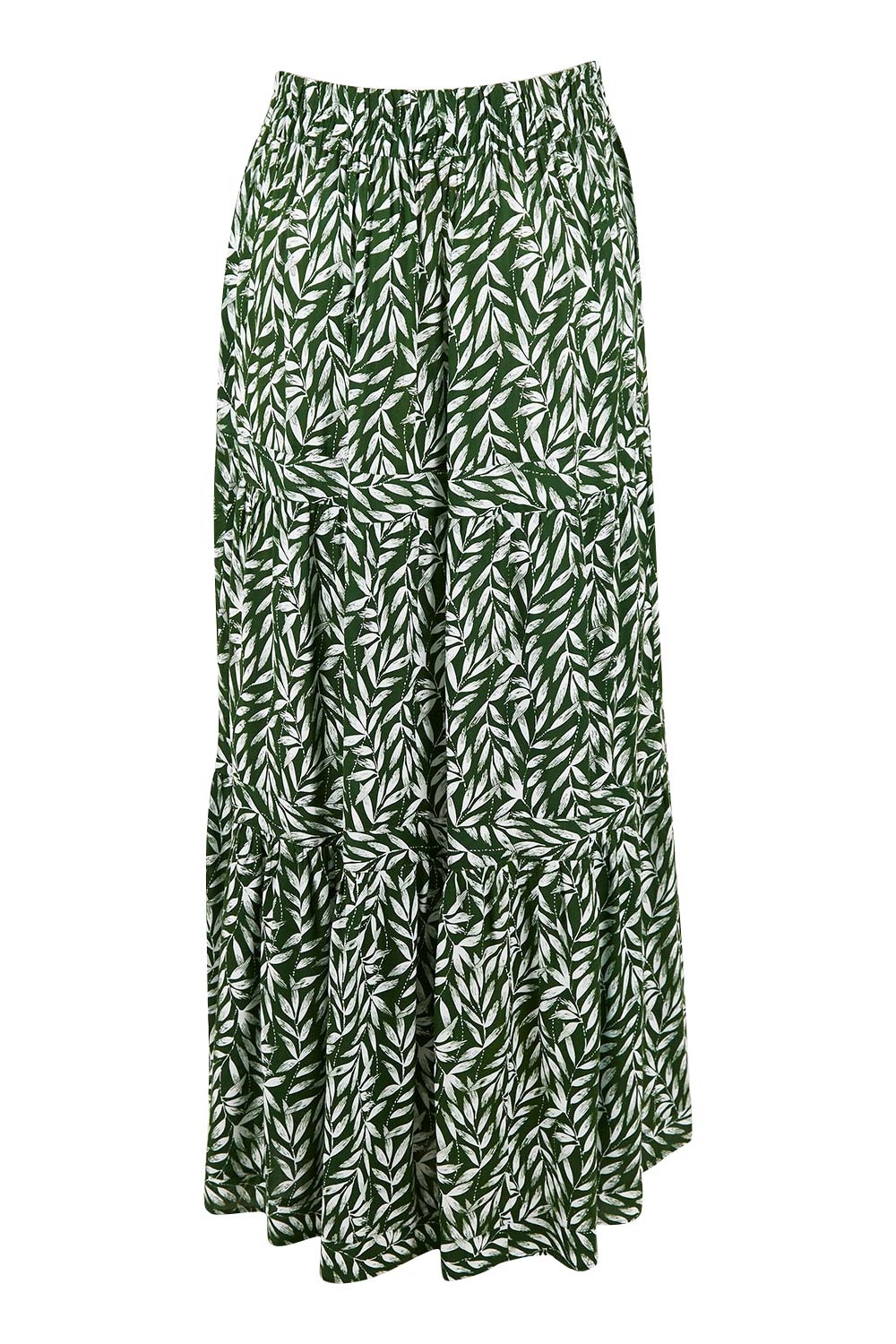 Preloved Mary Tier Skirt - Forest