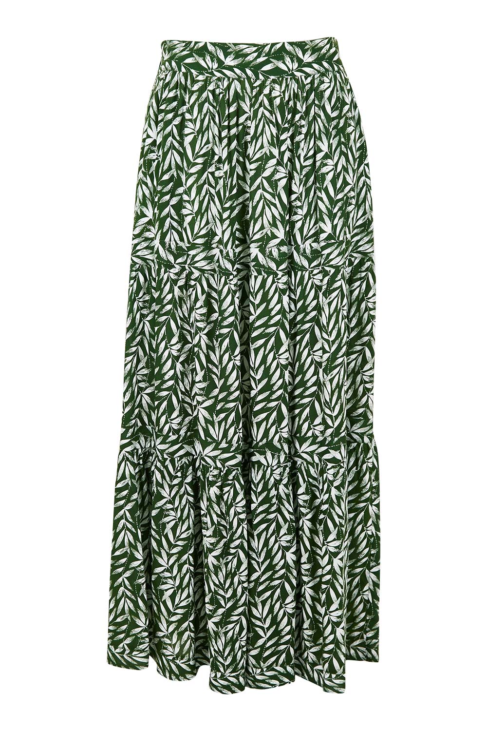 Preloved Mary Tier Skirt - Forest