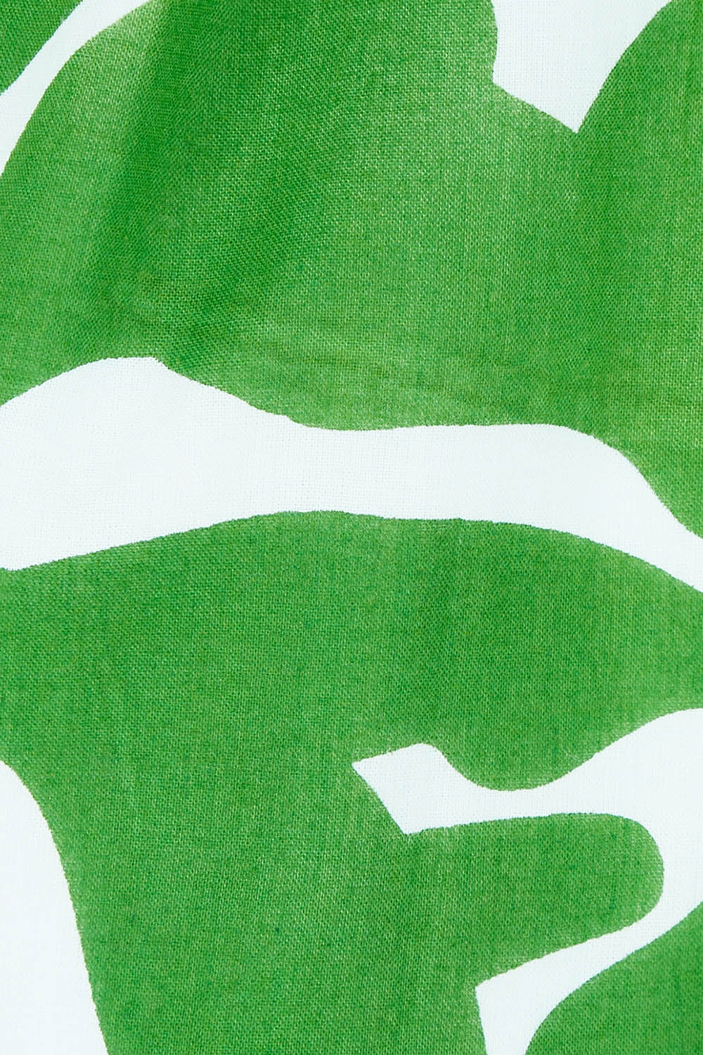 Product shot of the Abby Shirt Dress in colour Zinnia (Green), detail