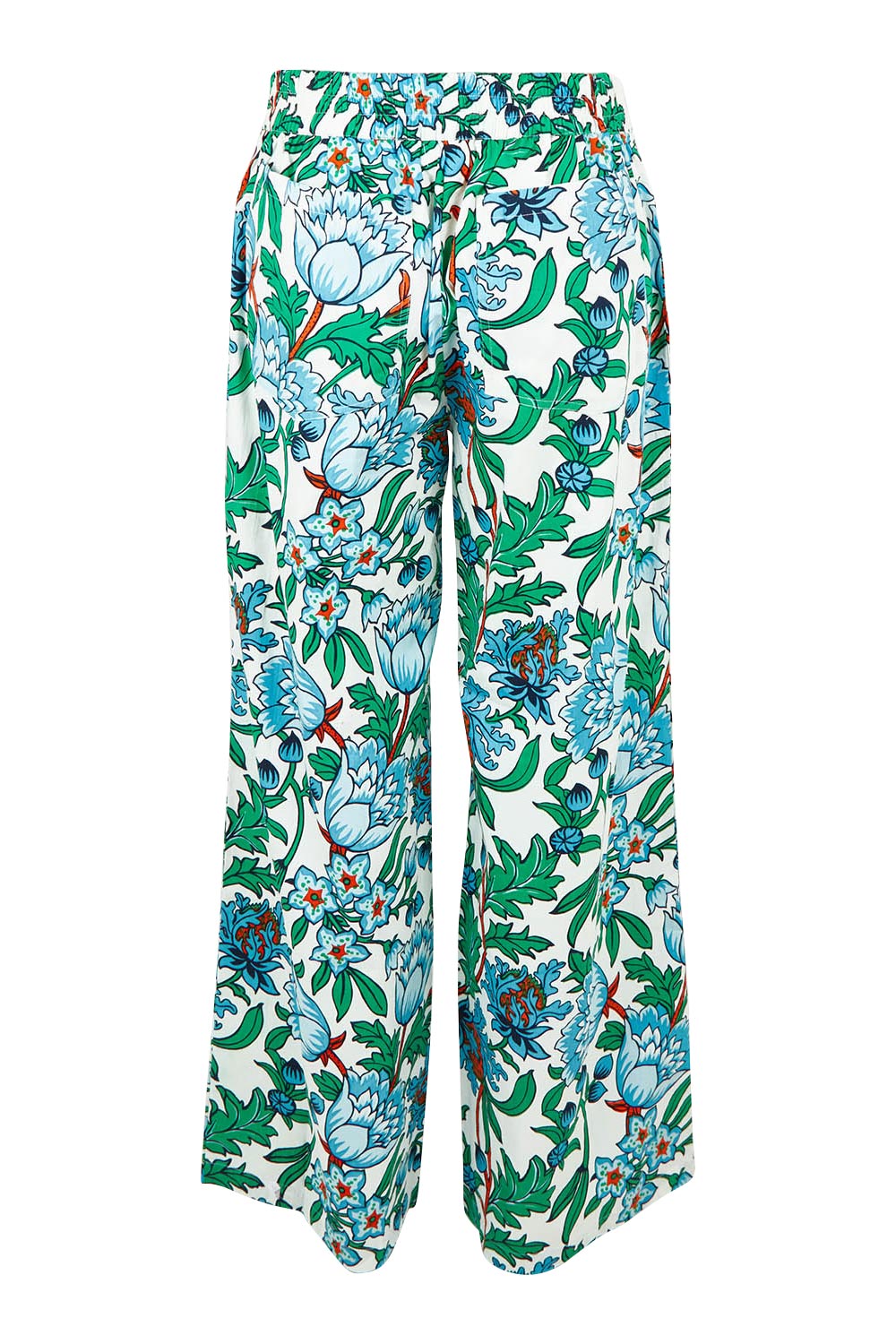 Product shot of the Stella Cotton Pant in colour Thistle, from the back