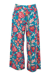 Product shot of the Stella Cotton Pant in colour Thistle, from the front