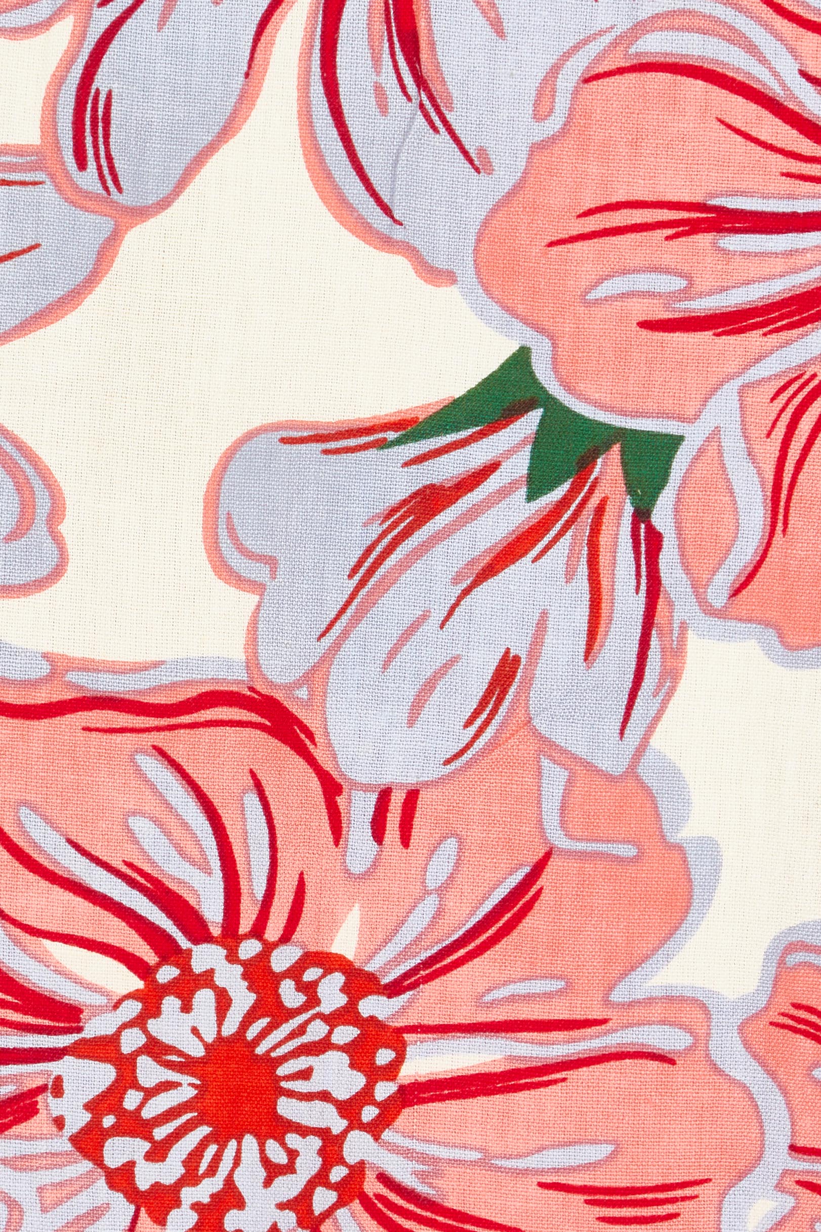 Product shot of the Jess Cotton Blouse in colour Rosettes, detail