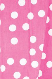 Product shot of the Rachel Cotton Top – Pinkspot in colour Pinkspot, showing detail