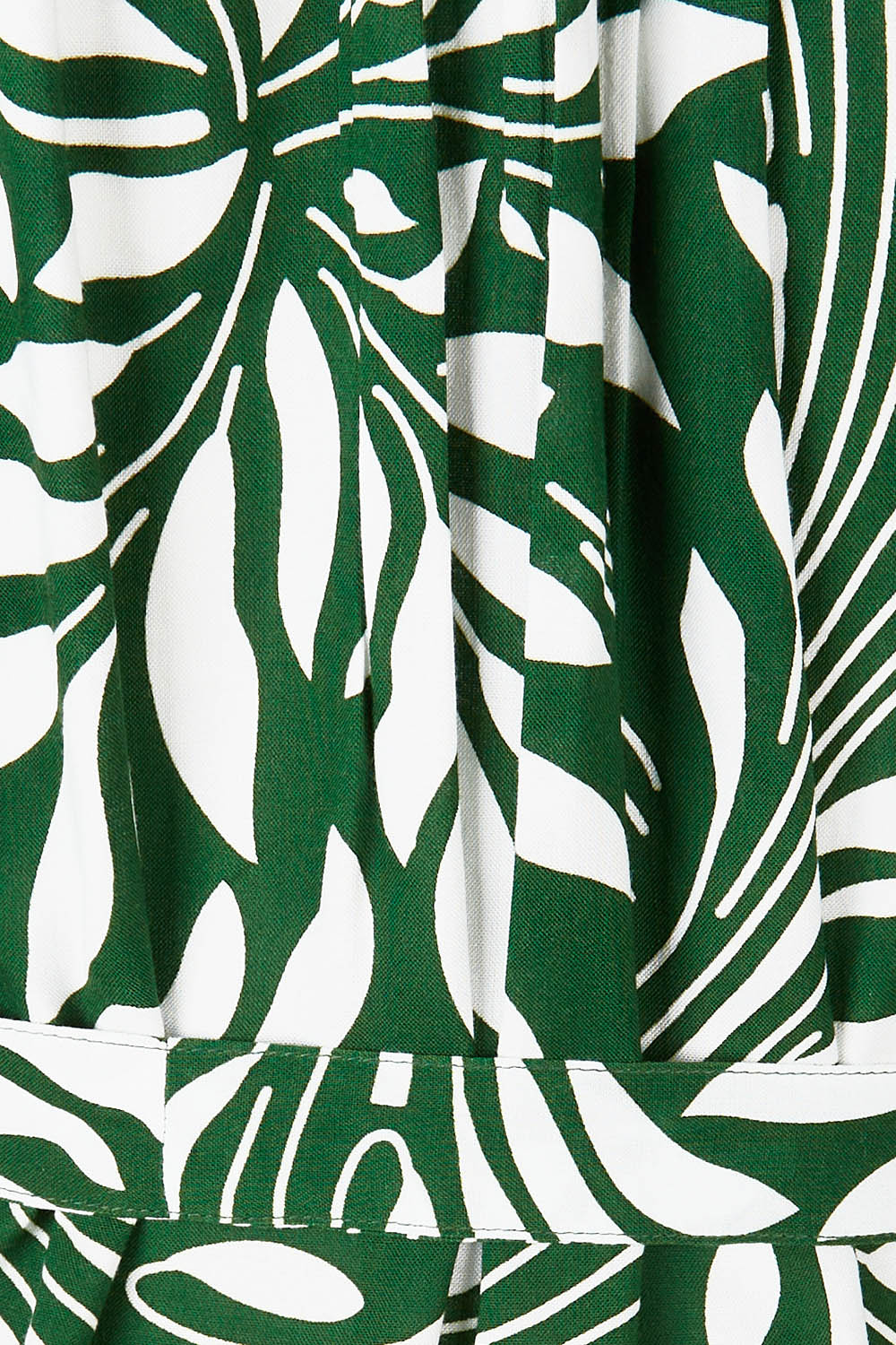 Product shot of the Lucy Shirt Dress in colour Swirl (Green), detail