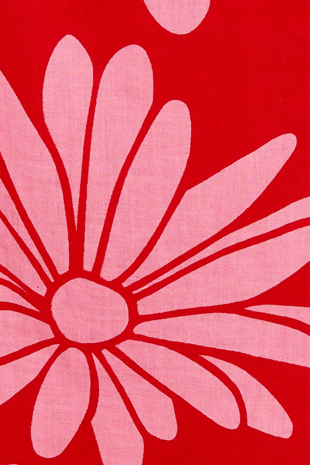 Product shot of the Clara Maxi Skirt in colour Bolddaisy (Red), detail