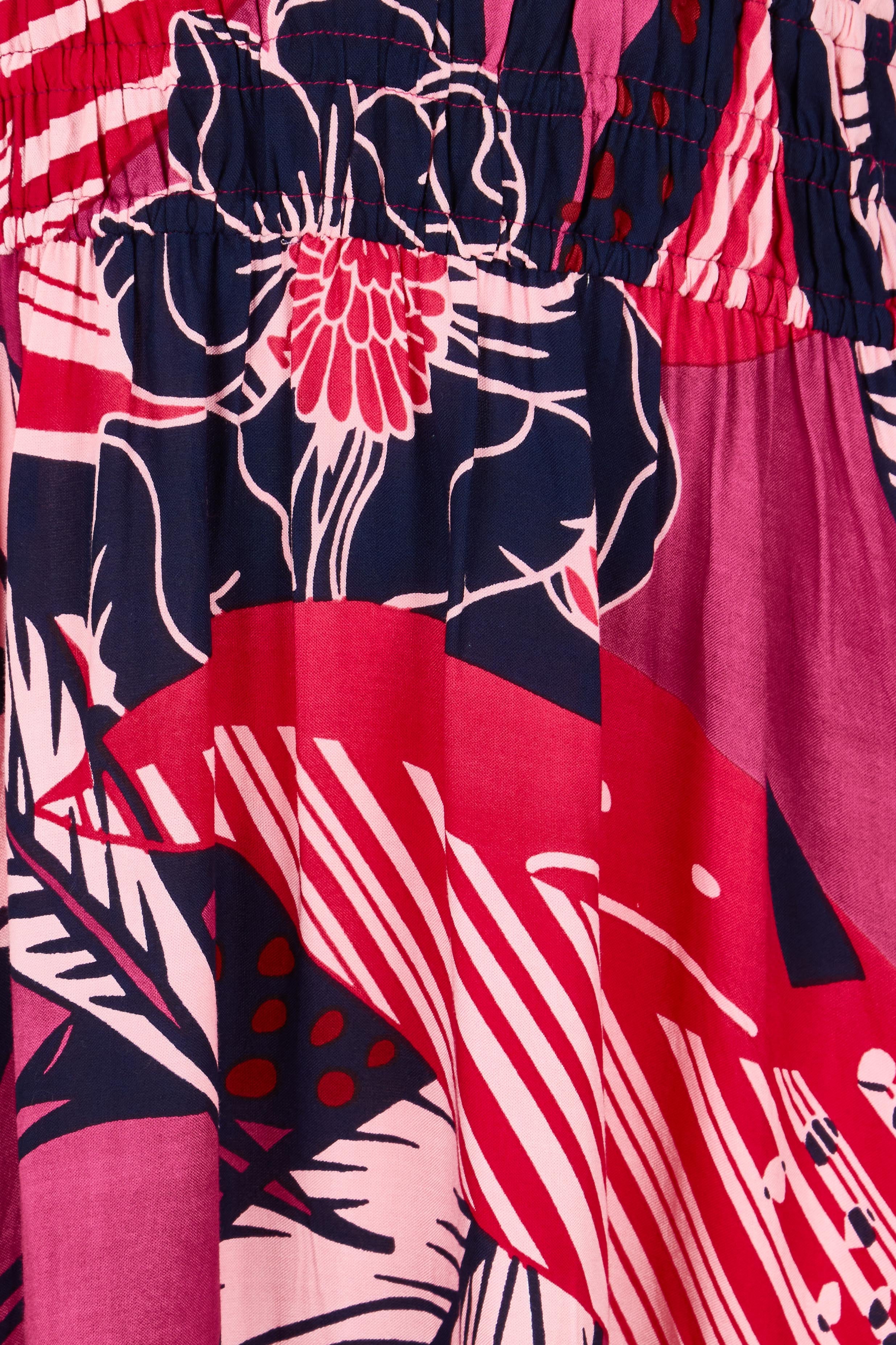 Product shot of the Gabbie Maxi Dress in colour Floral, detail