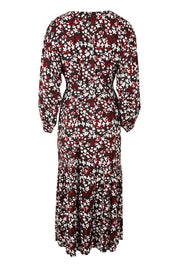 Product shot of the Ashley Dress in colour Flutter (Black), from the back