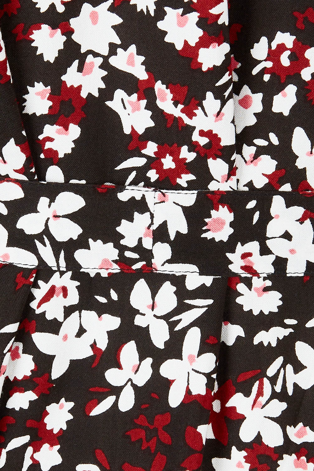 Product shot of the Ashley Dress in colour Flutter (Black), detail