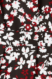 Product shot of the Ashley Dress in colour Flutter (Black), detail