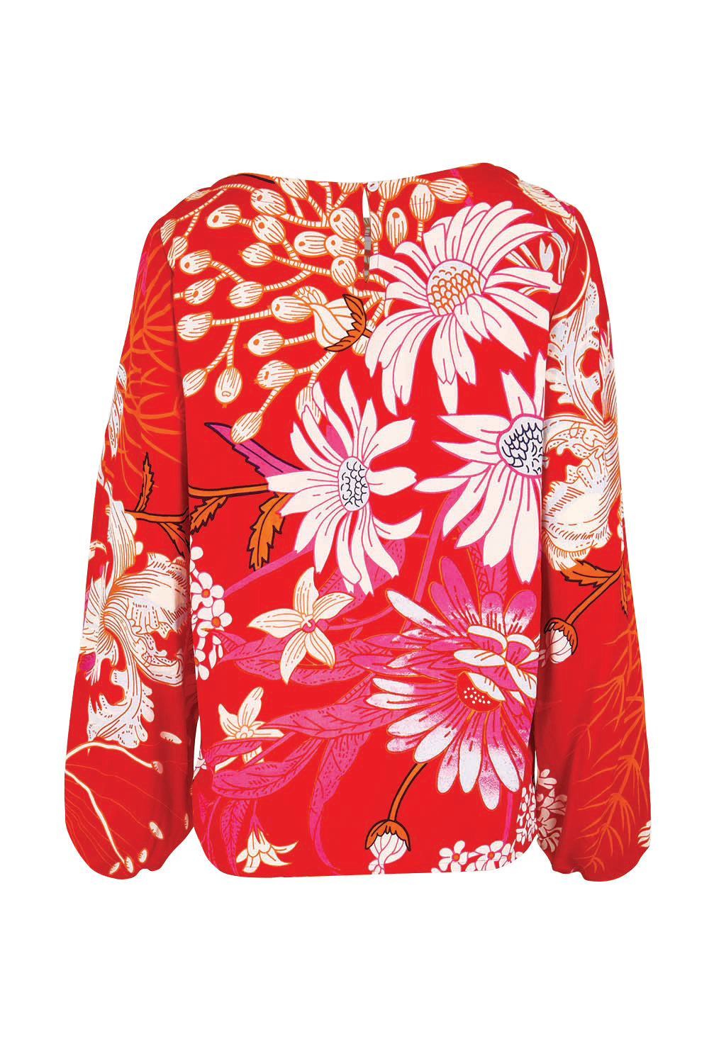 Product shot of the Harriet Blouse – Garden in colour Garden, from the back