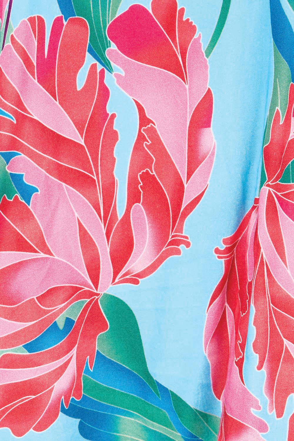 Product shot of the Harriet Blouse – Meadow in colour Meadow, showing detail