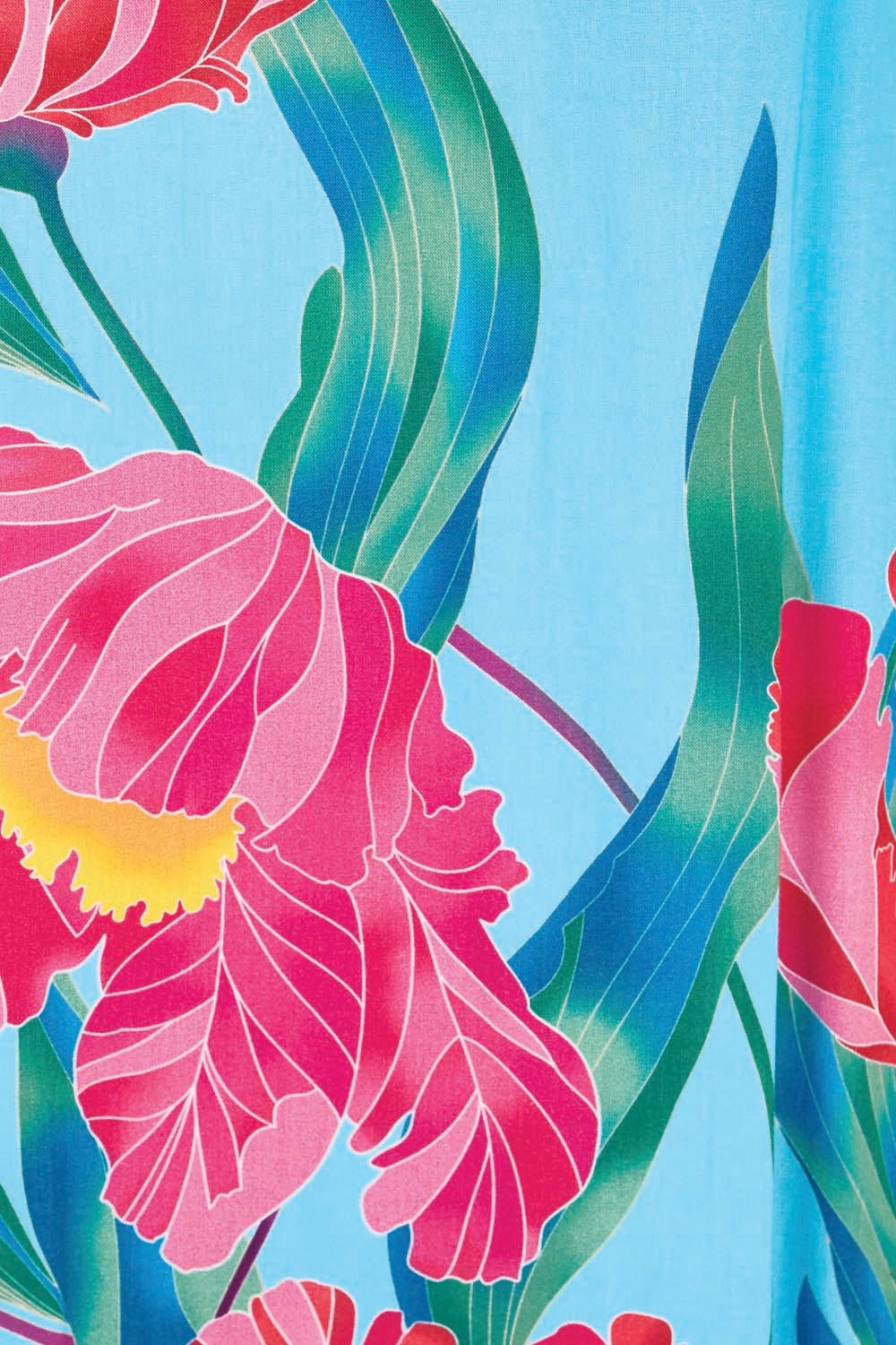 Product shot of the Rosie Maxi Skirt – Meadow in colour Meadow, showing detail
