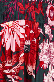 Product shot of the Gwyn Midi Dress in colour Greygarden (Pink), detail