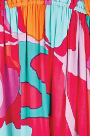 Product shot of the Gwyn Midi Dress – Marble in colour Marble, showing detail