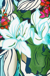 Product shot of the Ria Puff Sleeve Top in colour Bouquet, detail