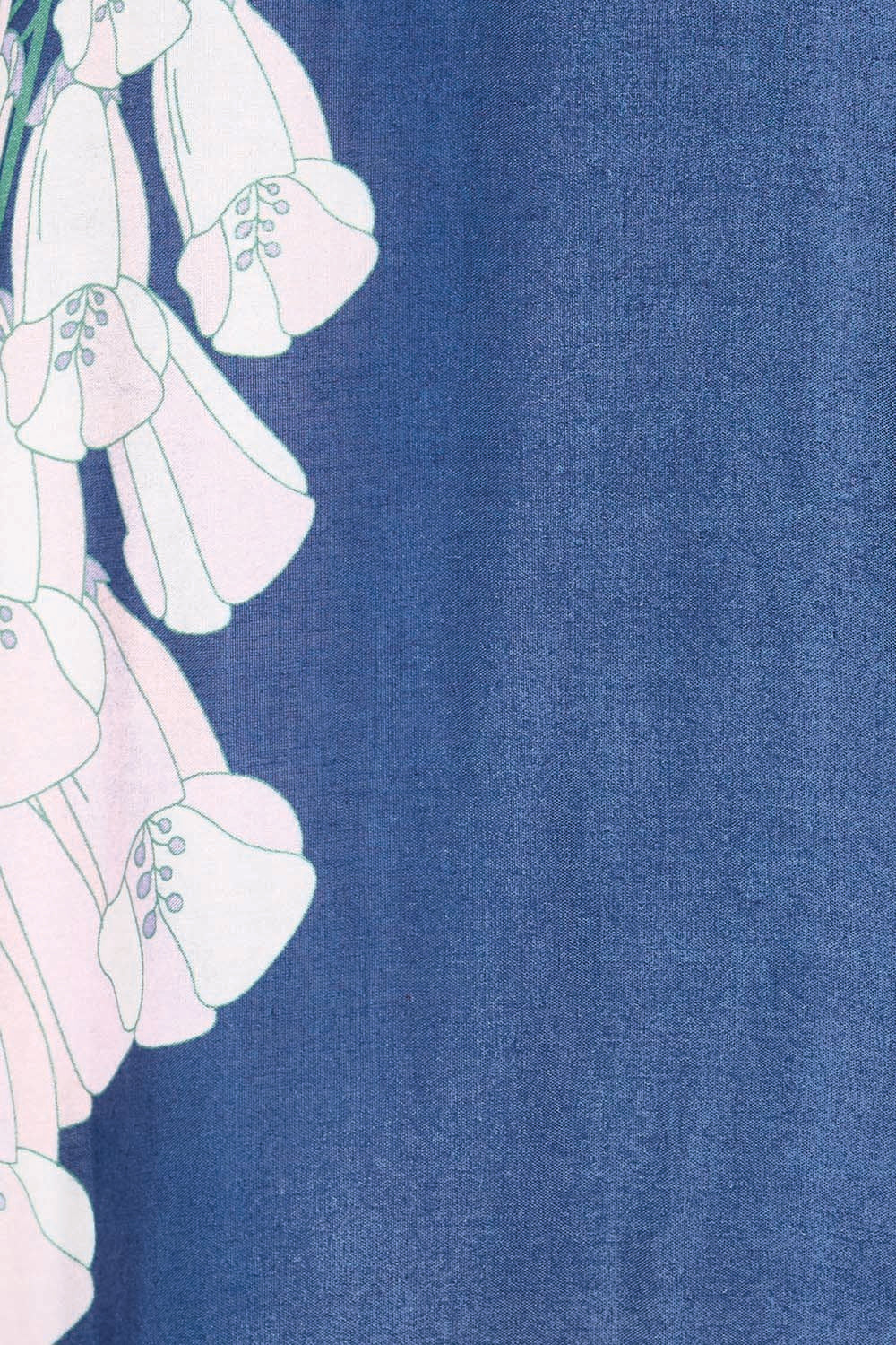 Product shot of the Isabella Shift Dress – Foxglove in colour Foxglove, showing detail