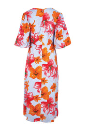 Product shot of the Jamie A-Line Dress – Flora in colour Flora, from the back