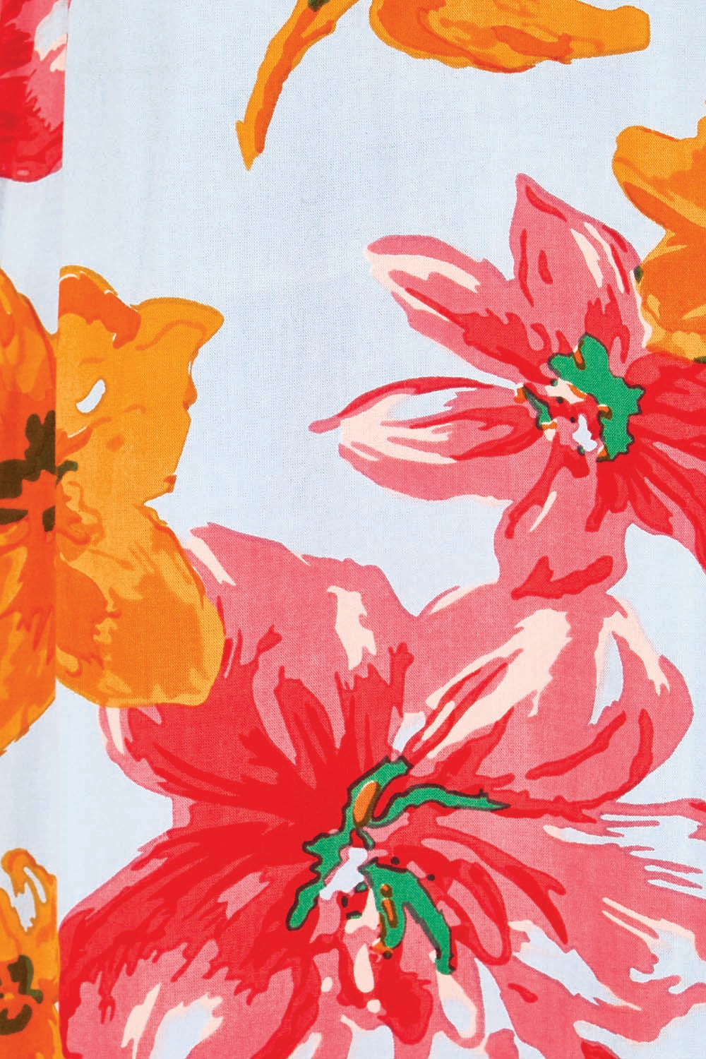 Product shot of the Jamie A-Line Dress – Flora in colour Flora, showing detail