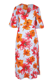 Product shot of the Jamie A-Line Dress – Flora in colour Flora, from the front