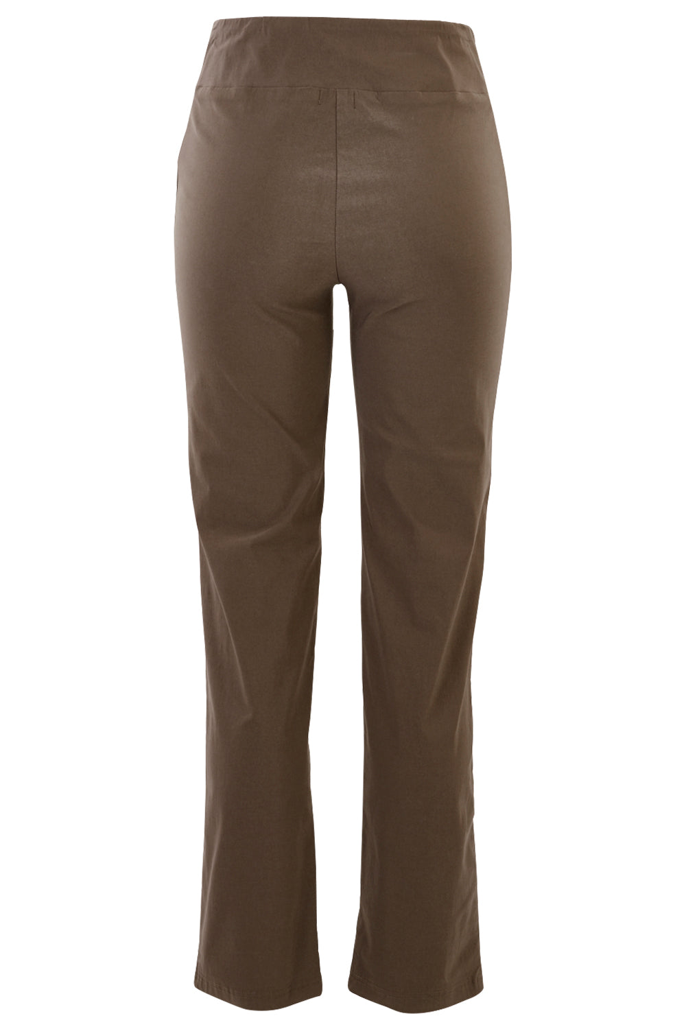 Product shot of the Pull On Pant in colour Taupe, from the back