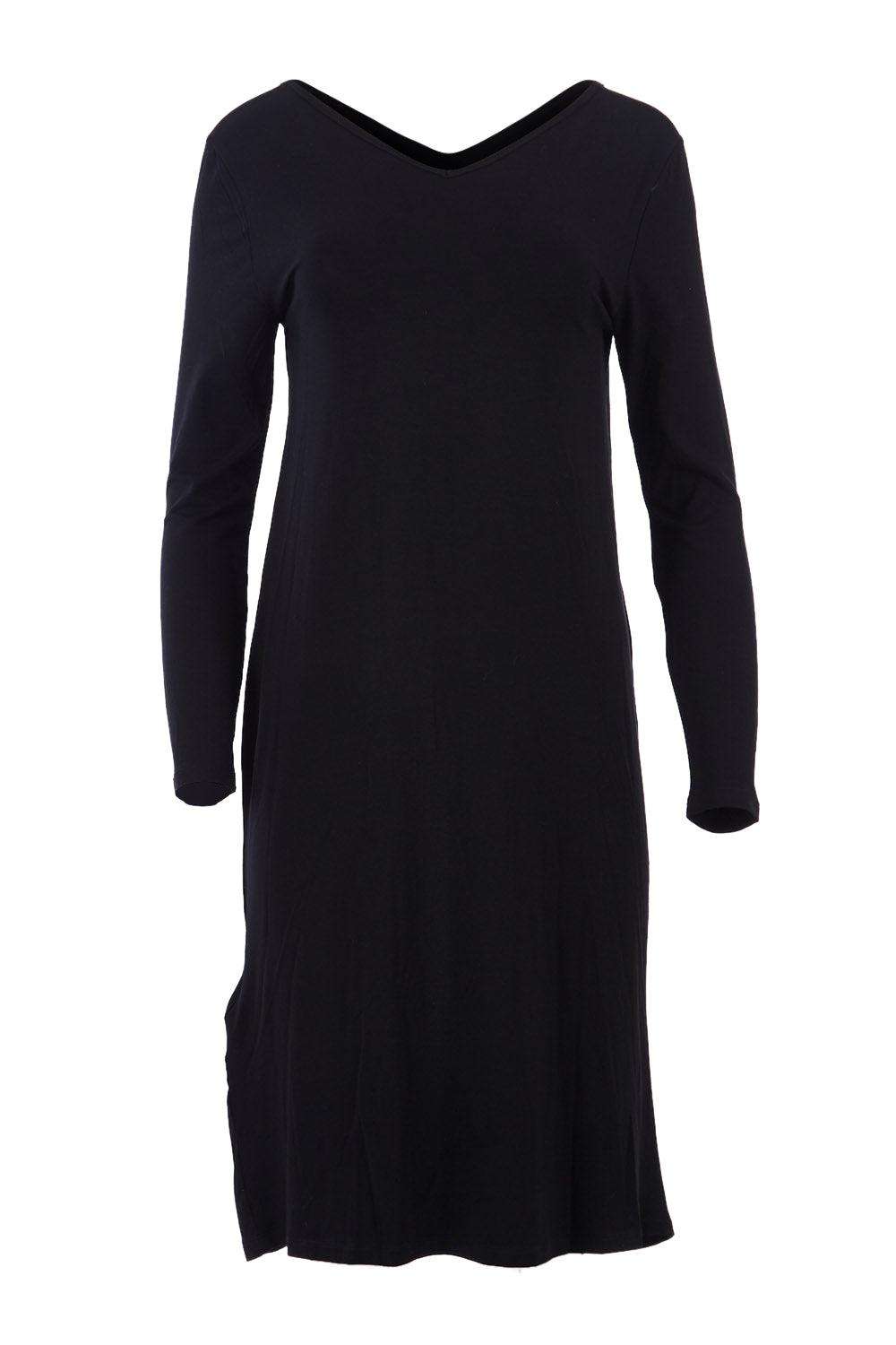 Product shot of the Reversible Dress in colour Black (Black), detail