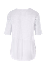 Product shot of the Short Sleeved Tee in colour White (White), from the back