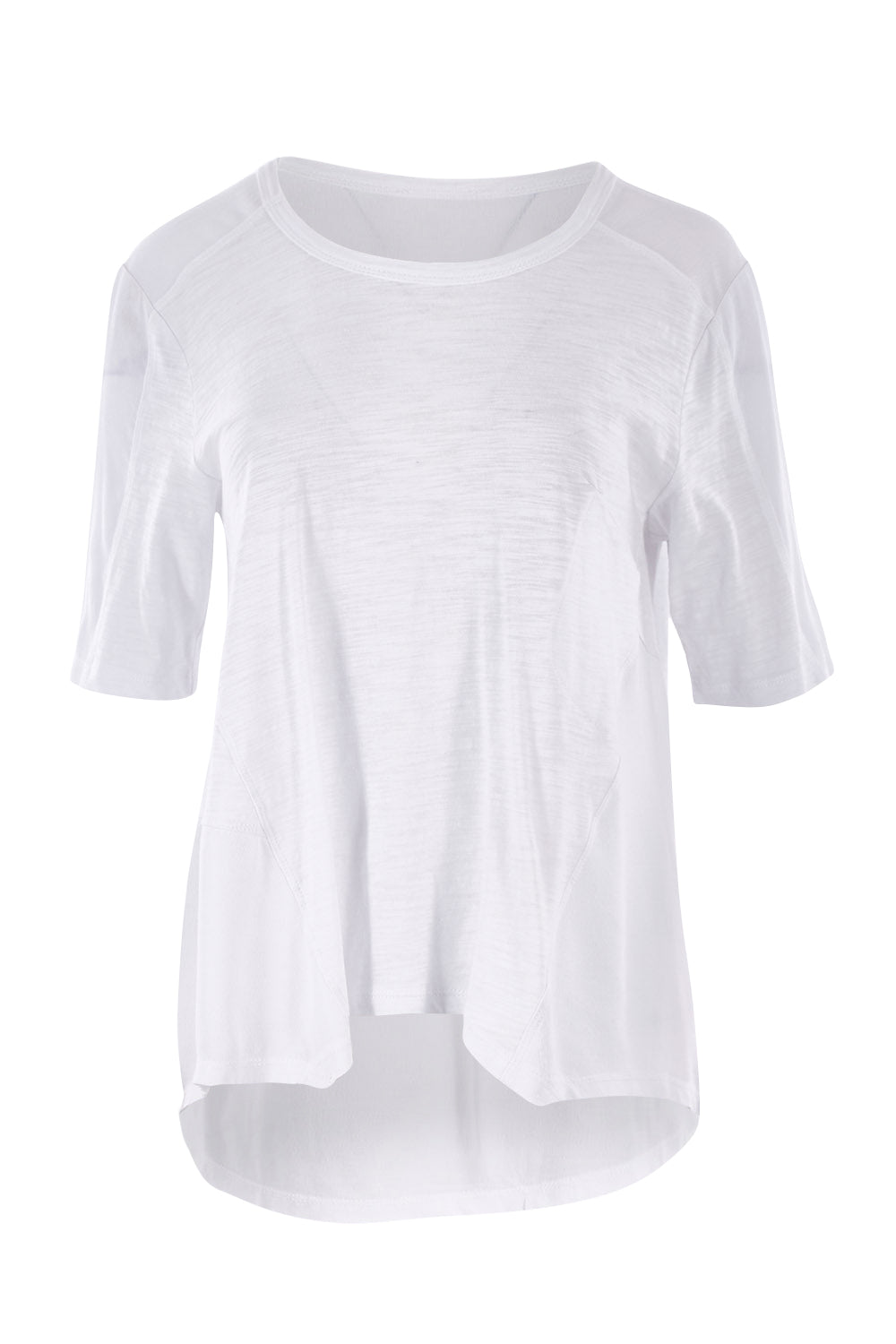 Product shot of the Short Sleeved Tee in colour White (White), from the front
