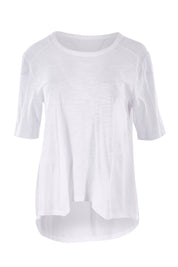 Product shot of the Short Sleeved Tee in colour White (White), from the front