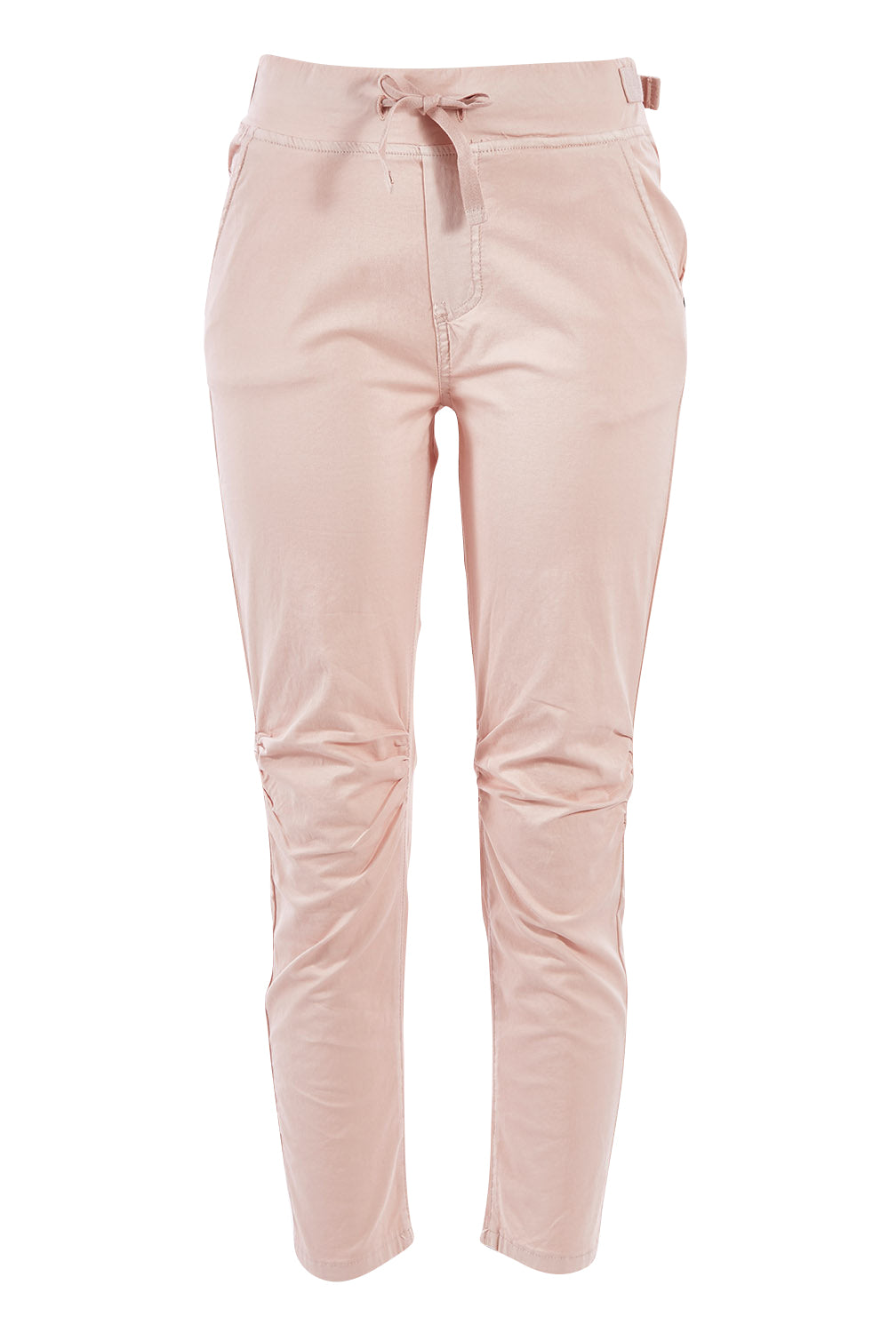 Product shot of the Lightweight Jogger Jean in colour Palepink (Pink), from the front