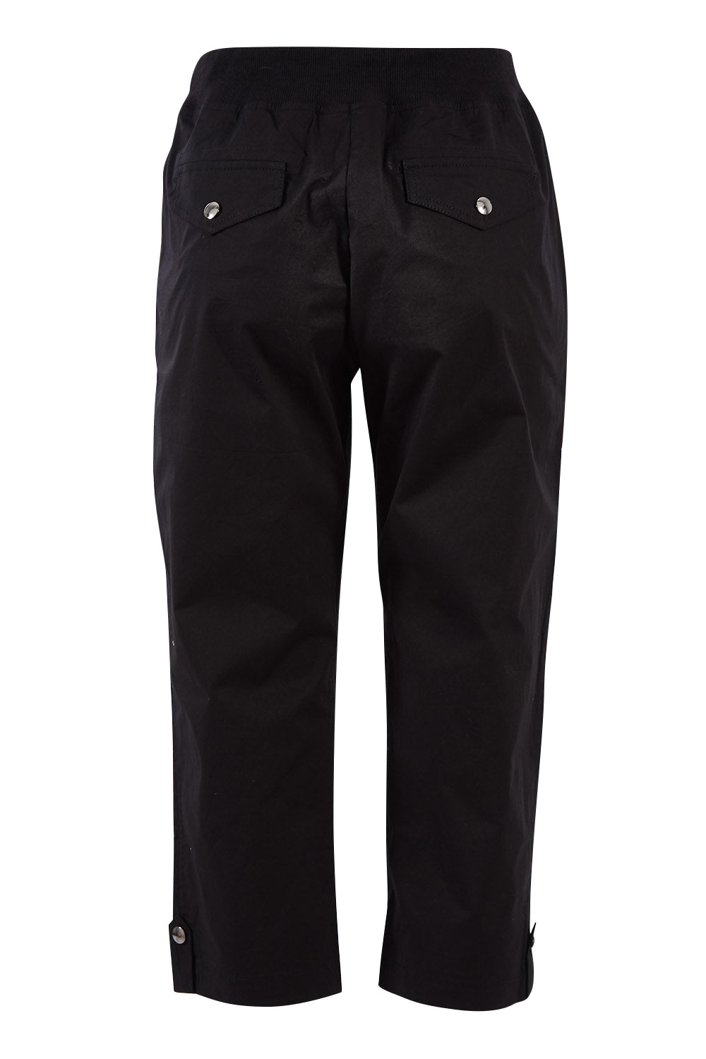 Product shot of the Santorini Cotton Pant in colour Black (Black), from the back