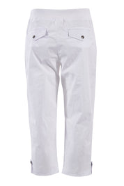 Product shot of the Santorini Cotton Pant in colour White (White), from the back