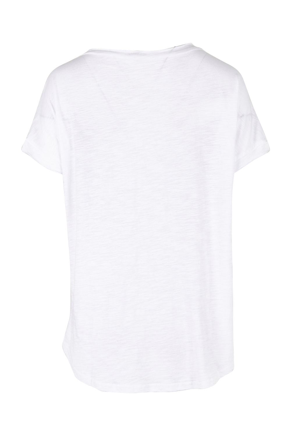 Product shot of the Star Print Top in colour White (White), from the back