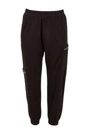 Product shot of the Zip Pocket Pant in colour Black (Black), from the front