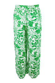 Product shot of the Paradise Pant in colour Green (Green), from the back