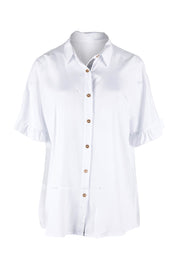 Product shot of the Kylie Shirt in colour White (White), from the front