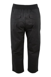 Product shot of the Santorini Cotton Pant in colour Black (Black), from the back