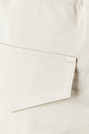 Product shot of the Santorini Cotton Pant in colour Natural, detail