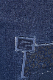 Product shot of the All That Jazz Jean in colour Darkdenim (Blue), detail