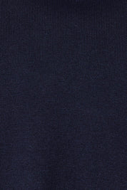 Product shot of the Vicky Side Split Knit Vest in colour Navy (Blue), detail