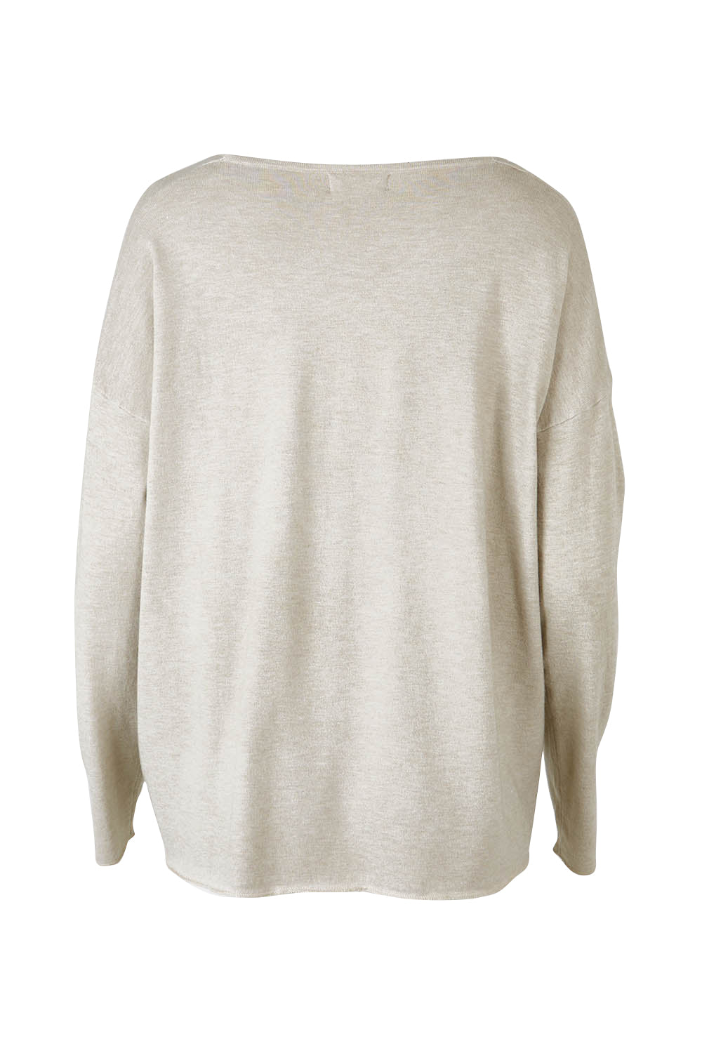Product shot of the Amour Knit in colour Natural, from the back